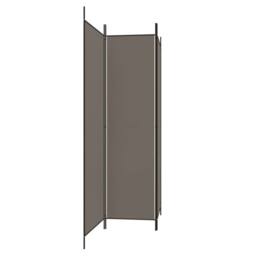 Berkfield Home Durable 3-Panel Room Divider Anthracite 150x220 cm Fabric in Charcoal - thumbnail 4