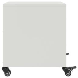 Berkfield Home Stylish Bedside Cabinet White 36x39x43.5 cm Steel - thumbnail 7