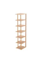 Living and Home 7 Tiers Bamboo Shoe Rack Entryway Hallway Shoe Shelf in Brown - thumbnail 2