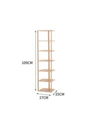 Living and Home 7 Tiers Bamboo Shoe Rack Entryway Hallway Shoe Shelf in Brown - thumbnail 3