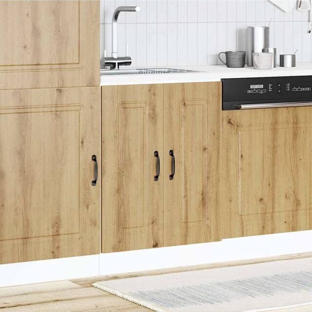Berkfield Home Sink Base Cabinet Kalmar Artisan Oak 60x46x81.5 cm Engineered Wood in Brown - image 1