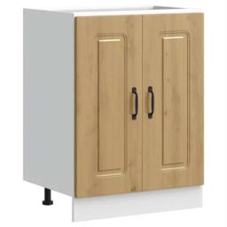 Berkfield Home Sink Base Cabinet Kalmar Artisan Oak 60x46x81.5 cm Engineered Wood in Brown - thumbnail 3