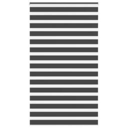 Berkfield Home Elegant Zebra Blind Black 135x230 cm Fabric Width 130.9 cm Polyester - thumbnail 2