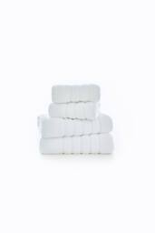 The Lyndon Company Rainham Supersoft Cotton Towel In Soft Absorbent Everyday Design in White - thumbnail 2