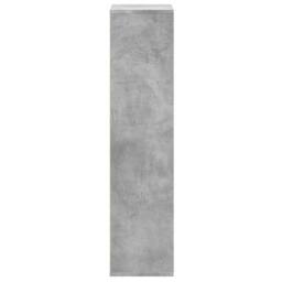 Berkfield Home Decorative Bookcase Concrete Grey 50x25x105 cm Engineered Wood - Size: 50 x 25 x 105 cm - thumbnail 5