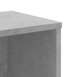 Berkfield Home Decorative Bookcase Concrete Grey 50x25x105 cm Engineered Wood - Size: 50 x 25 x 105 cm - thumbnail 7