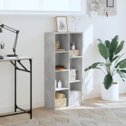 Berkfield Home Decorative Bookcase Concrete Grey 50x25x105 cm Engineered Wood - Size: 50 x 25 x 105 cm - thumbnail 1