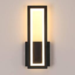 Pheashine Black 32cm LED Wall Light 16W 3000K 2000LM Acrylic Warm White - thumbnail 1