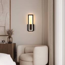 Pheashine Black 32cm LED Wall Light 16W 3000K 2000LM Acrylic Warm White - thumbnail 6
