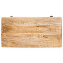 Berkfield Home Storage Box with Storage with Lock 70 x 35 x 40 cm Solid mango wood in Brown - thumbnail 8