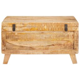 Berkfield Home Storage Box with Storage with Lock 70 x 35 x 40 cm Solid mango wood in Brown - thumbnail 5