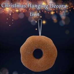 VFM e-Store Christmas Doughnut Hanging Decoration 26cm x 16cm Multi X 1 - Size: 26 cm x 16 cm - thumbnail 3