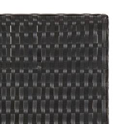 Berkfield Home Folding Table Black 45x35x32 cm Poly Rattan - Size: 45 x 35 x 32 cm - thumbnail 6