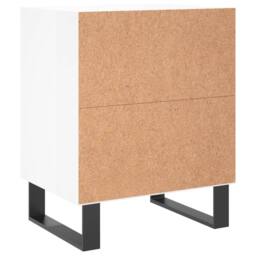Berkfield Home Bedside Cabinets 2 pcs High Gloss White 40x30x50 cm Engineered Wood - Size: 40 x 30 x 50 cm - thumbnail 7