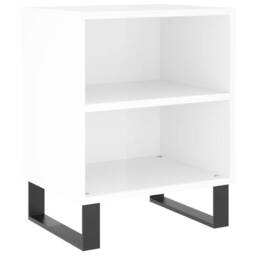 Berkfield Home Bedside Cabinets 2 pcs High Gloss White 40x30x50 cm Engineered Wood - Size: 40 x 30 x 50 cm - thumbnail 4