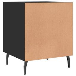 Berkfield Home Modern Bedside Cabinets 2 pcs Black 40x40x50 cm Engineered Wood - Size: 40 x 40 x 50 cm - thumbnail 9