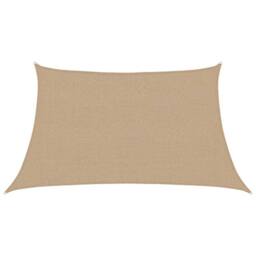 Berkfield Home Sunshade Sail 160 g/m ² Taupe 3/4x2 m HDPE in Beige - thumbnail 3