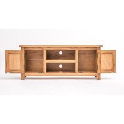 Cabinet Bits Trivento Light Wood 2 Door TV Cabinet Wood Knob in Natural - thumbnail 4