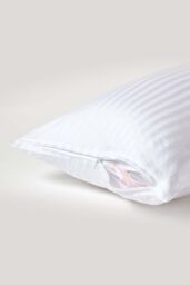 Homescapes Continental Egyptian Cotton Pillowcase 330 TC, 40 x 80 cm in White - thumbnail 3
