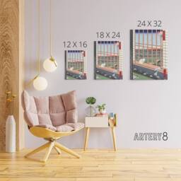 "Artery8 Revelers Return Festival Japanese Canvas Wall Art Print Hiroshige - Size: W18"" x H24""" - thumbnail 4