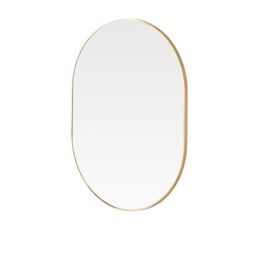 Yearn Mirrors Minimal Oval Mirror Gold 80(h) x 60cm(w) - thumbnail 3