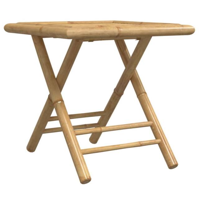 Berkfield Home Folding Garden Table 45x45x45 cm Bamboo in Brown - Size: 45 x 45 x 45 cm - image 1