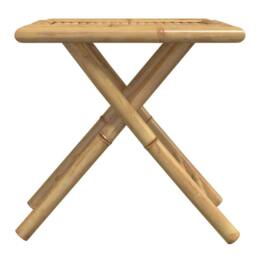 Berkfield Home Folding Garden Table 45x45x45 cm Bamboo in Brown - Size: 45 x 45 x 45 cm - thumbnail 5