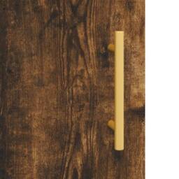 Berkfield Home Wall Cabinet Smoked Oak 60x31x60 cm Engineered Wood in Brown - Size: 60 x 31 x 60 cm - thumbnail 9