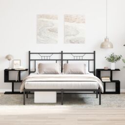 Berkfield Home Bedside Cabinet 2 pcs Black Oak 50x30x51, 5 cm Engineered Wood - thumbnail 1
