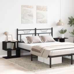Berkfield Home Bedside Cabinet 2 pcs Black Oak 50x30x51, 5 cm Engineered Wood - thumbnail 4