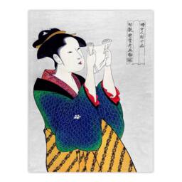 Artery8 Utamaro Kitagawa Framed Wall Art Print Woman Reading Letter Portrait - Size: A4 - thumbnail 3