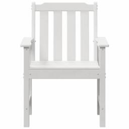 Berkfield Home Garden Dining Chairs 4 pcs White 65, 5x55, 5x88 cm HDPE - thumbnail 5