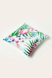 Homescapes Luxury Waterproof Pink Flamingo Outdoor Cushion 45 x 45 cm, Set of 2 - Size: 45 cm x 45 cm - thumbnail 6