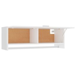 Berkfield Home Wardrobe White 100x32.5x35 cm Engineered Wood - thumbnail 5