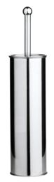 Orsina Indy Stainless Steel Toilet Brush & Holder in Silver