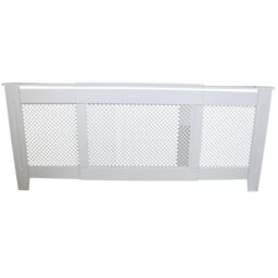 Monstershop Adjustable Radiator Cover MDF White 1400mm - 1920mm - thumbnail 6