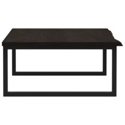 Berkfield Home Basin Shelf Wall Mounted Steel & Solid Wood Oak in Brown - thumbnail 5