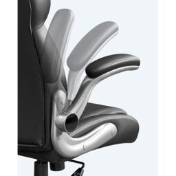 SONGMICS Gaming Chair with Headrest Tilt Function Foldable Arms Height in Black - thumbnail 8