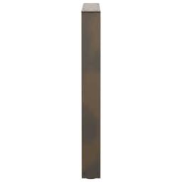 Berkfield Home Dining Table Legs V-Shape 3 pcs Natural Steel 70x(72-73.3) cm Steel in Brown - thumbnail 6