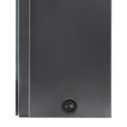Berkfield Home LED Bathroom Mirror Cabinet Shining Grey 80x12x68 cm - Size: 80 x 12 x 68 cm - thumbnail 6