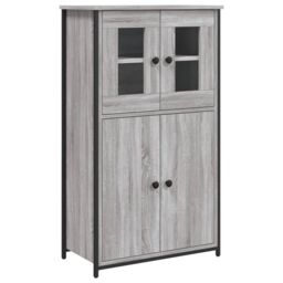 Berkfield Home Highboard Grey Sonoma 62x32x106.5 cm Engineered Wood - thumbnail 2