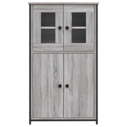 Berkfield Home Highboard Grey Sonoma 62x32x106.5 cm Engineered Wood - thumbnail 5