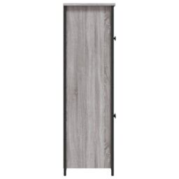 Berkfield Home Highboard Grey Sonoma 62x32x106.5 cm Engineered Wood - thumbnail 6