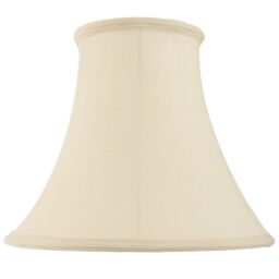"Loops 18"" Round Bell Handmade Lamp Shade Cream Fabric Classic Table Light Bulb Cover"