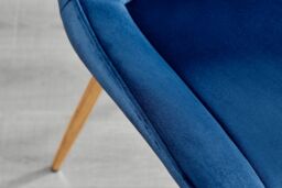 FurnitureboxUK Giovani 4 Grey Dining Table & 4 Pesaro Gold Leg Chairs in Navy - thumbnail 6