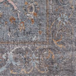 Kukoon Blue Distressed Soft Washable & Liquid Repellent Living Room Area Rug in Mid Blue - Size: 240 cm x 330 cm - thumbnail 7