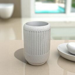 Showerdrape Alexandria Concrete Tumbler in Beige