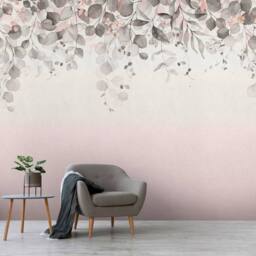 Superfresco Easy Botanical Cascade Mono Print To Order 3m x 2.8m Mural in White - thumbnail 5