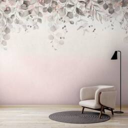 Superfresco Easy Botanical Cascade Mono Print To Order 3m x 2.8m Mural in White - thumbnail 6