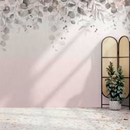 Superfresco Easy Botanical Cascade Mono Print To Order 3m x 2.8m Mural in White - thumbnail 4